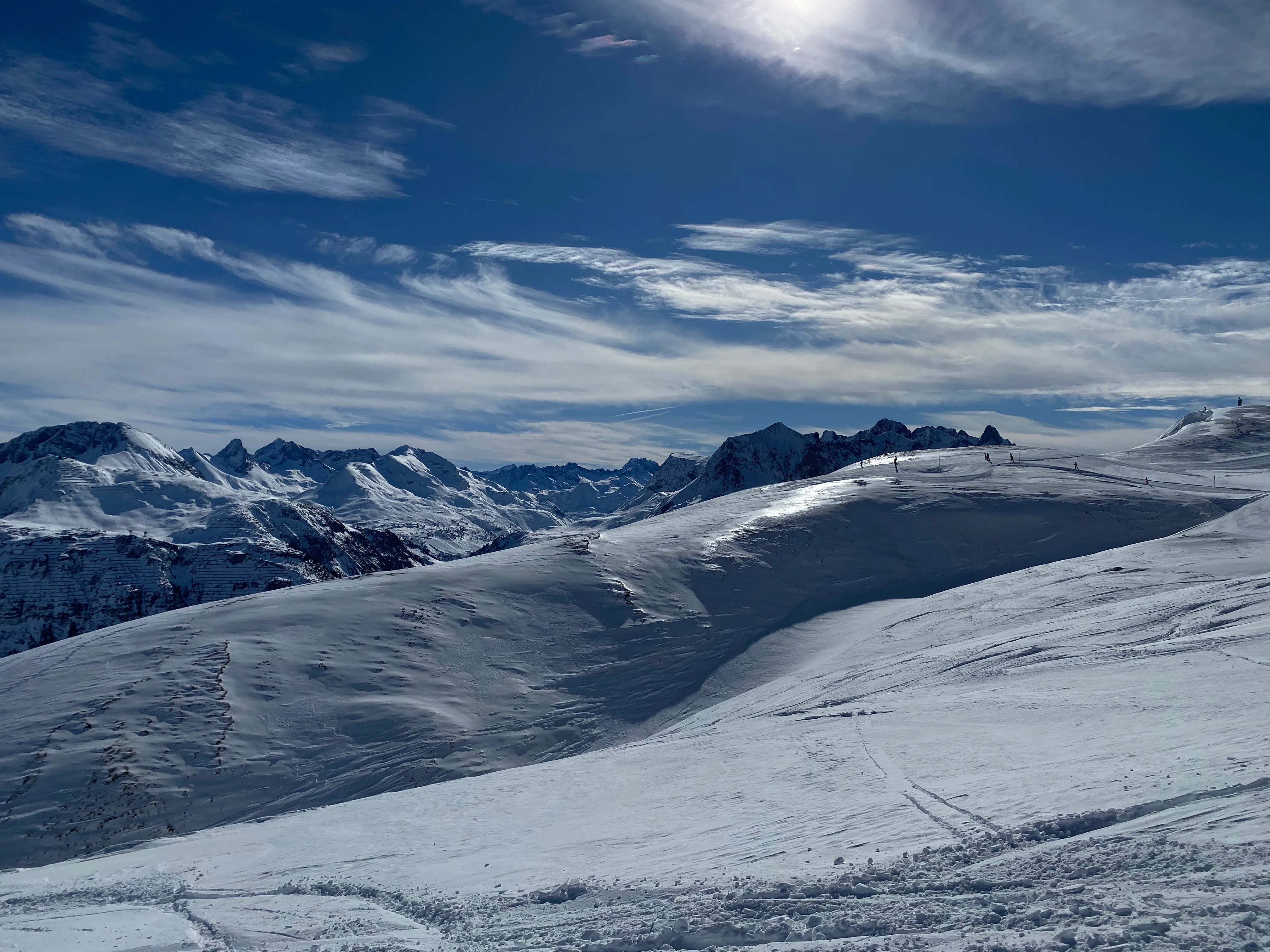Bright winter landscape