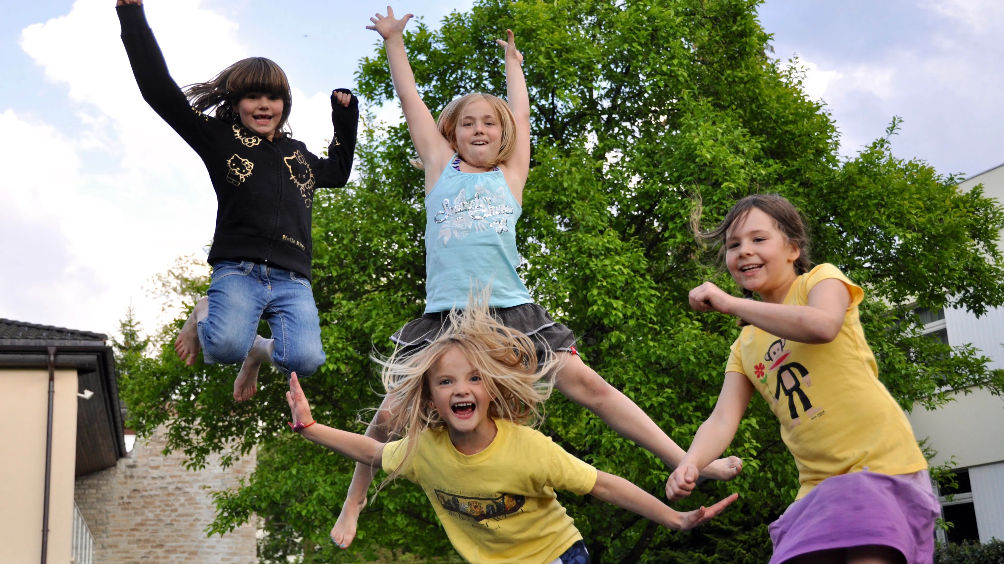 Trampolines are great fun