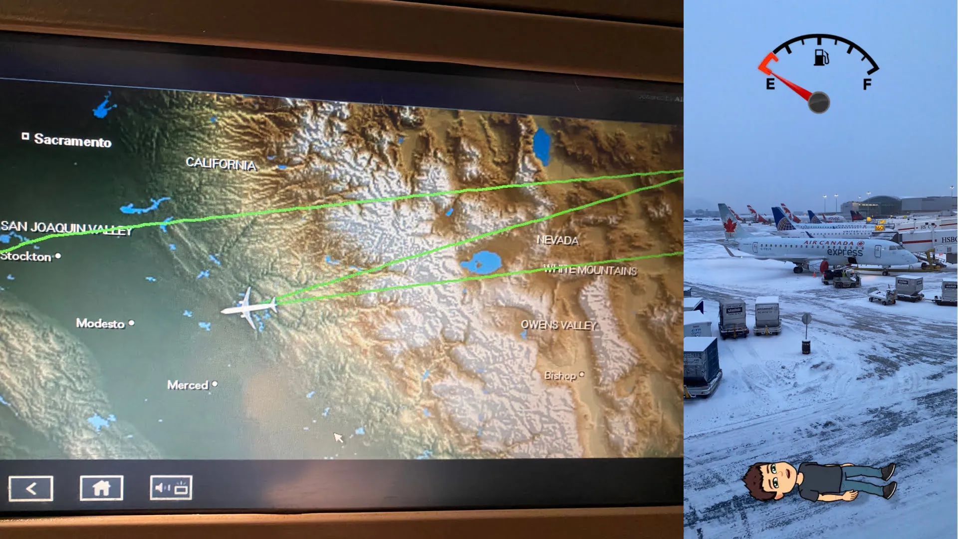 Flying twice SFO-YYZ, red-eye.